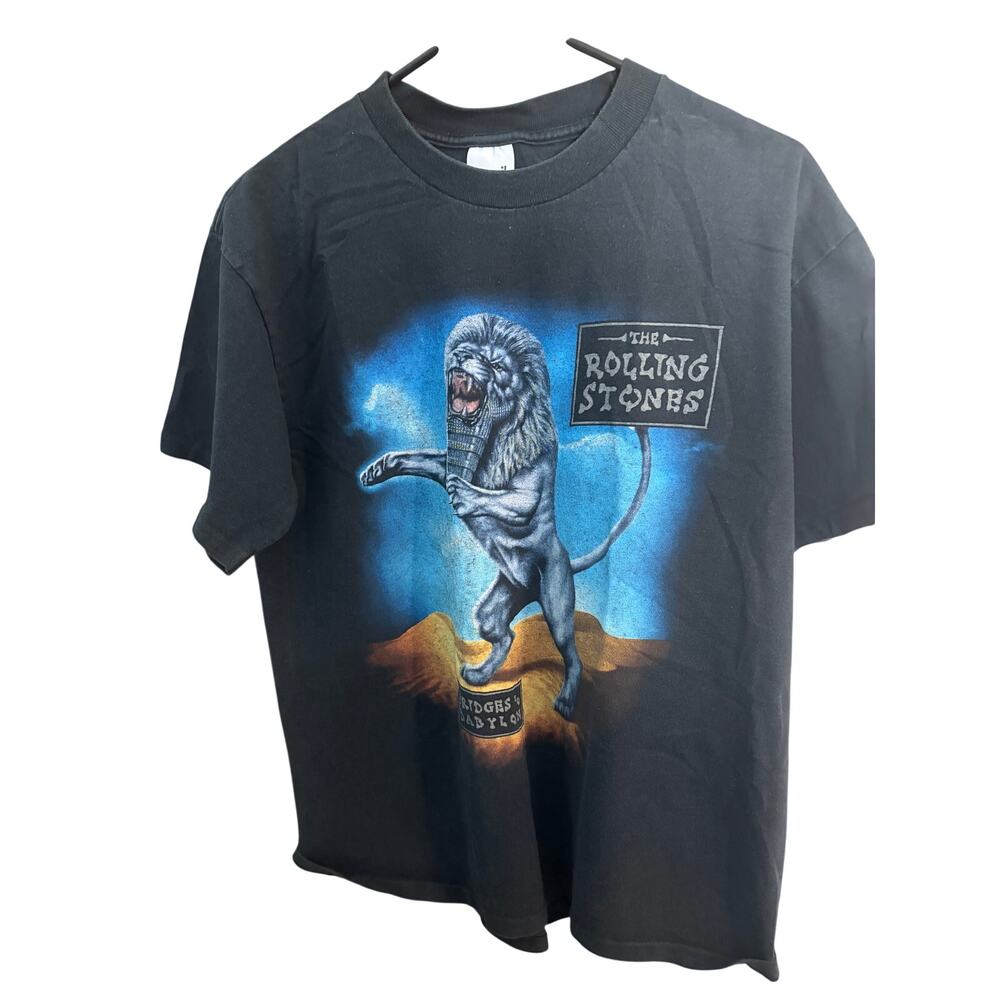Vintage 1997 Rolling Stones Bridges To Babylon World Tour T Shirt Anvil L USA
